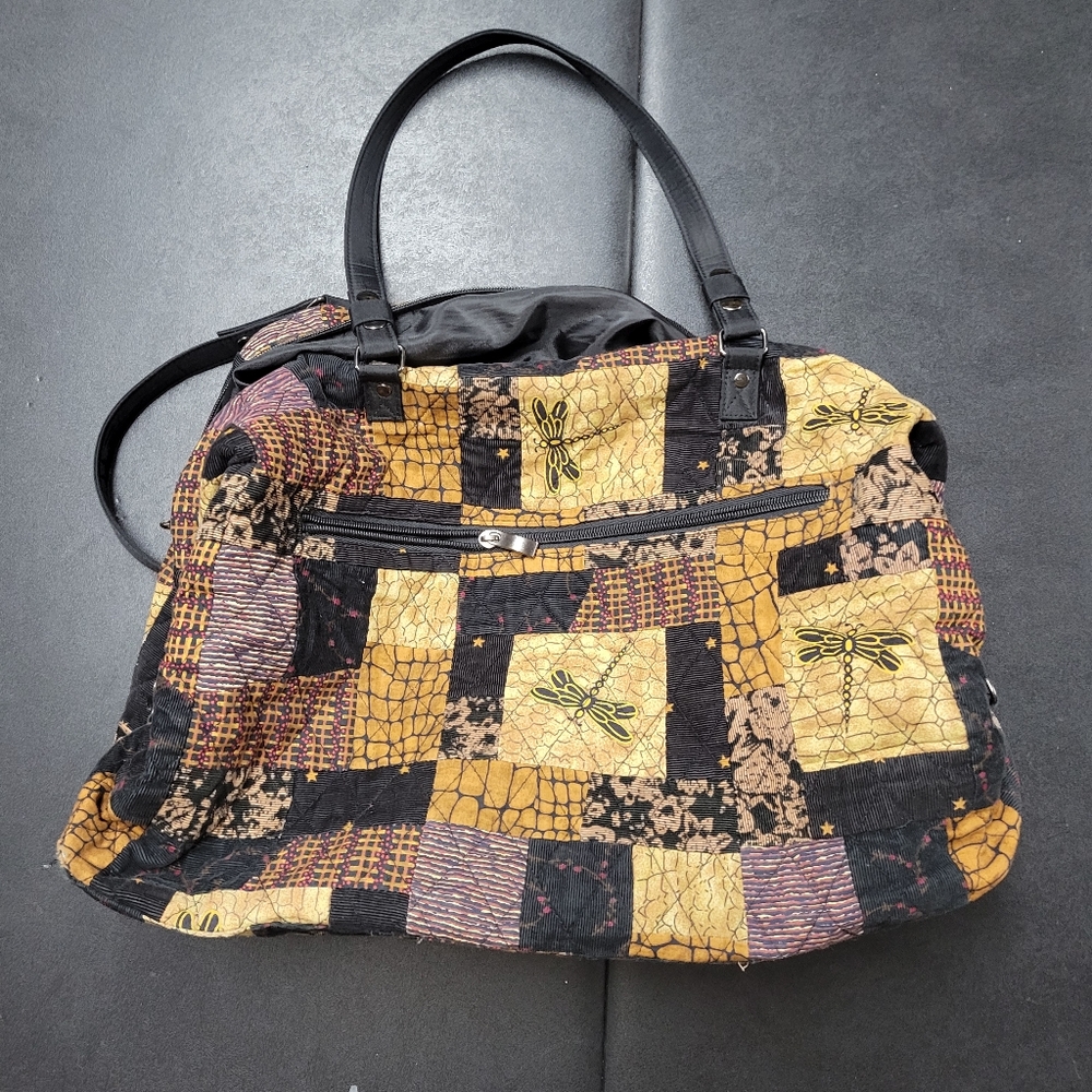 Donna Sharp Rustic Quilted Patchwork Handbag Tote… - image 3